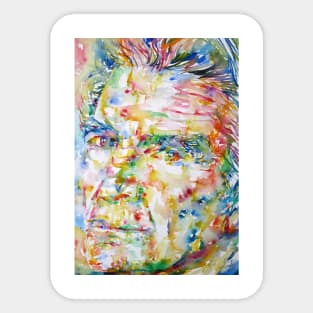 EMIL CIORAN watercolor portrait .4 Sticker